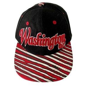 City Hunter Washington DC Black and Red Hat